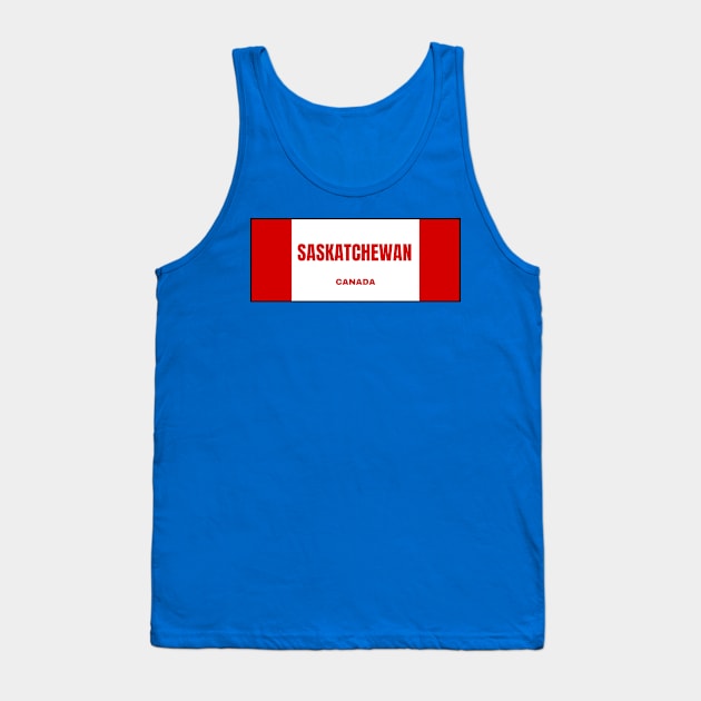 Saskatchewan in Canadian Flag Tank Top by aybe7elf